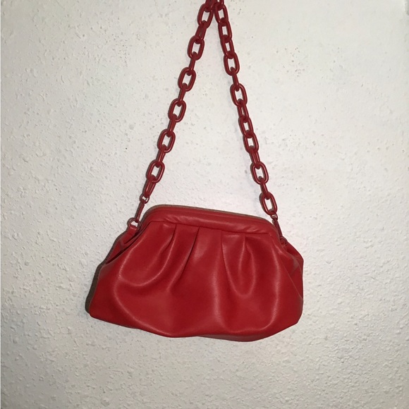 Badgley mischka red vintage shoulder bag - Picture 2 of 5